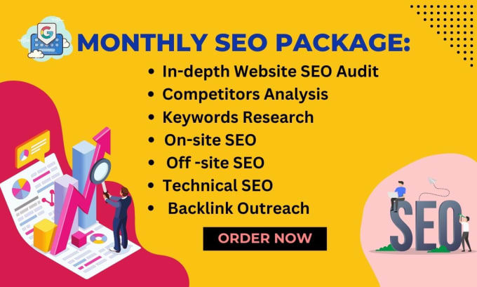 Gig Preview - Provide complete monthly SEO package for google  ranking