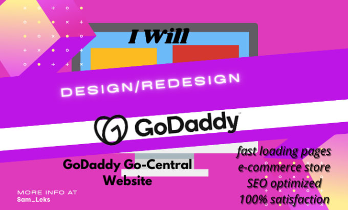 Gig Preview - Godaddy website design, godaddy website redesign, godaddy