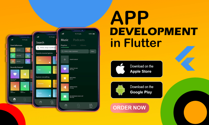 Gig Preview - Do professional ios and android mobile app development in flutter or react