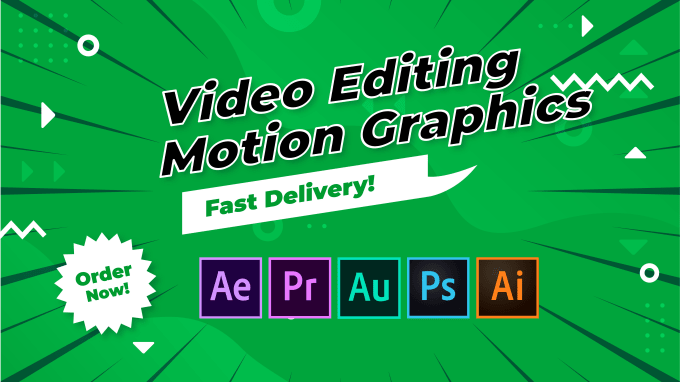 Gig Preview - Do video editing and create motion graphics