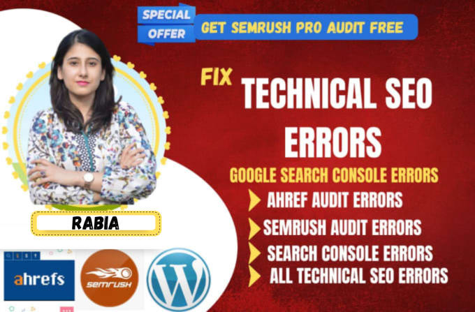 Gig Preview - Fix google search console ahrefs, semrush moz audit reported errors