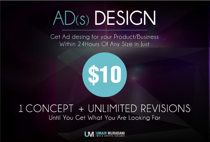 Gig Preview - Design ad for your business or product