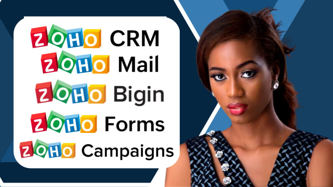 Gig Preview - Setup zoho crm, zoho bigin, zoho campaigns, workflow,forms and mail integration