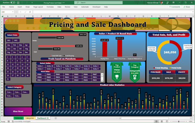 Bestseller - design your custom excel dashboard, spreadsheet, and vba macro