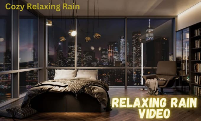 Gig Preview - Create 10 relaxing rain video for meditation, relaxation with nature sound