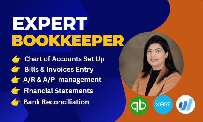 Gig Preview - Do expert quickbooks bookkeeping cleanup and reconciliation in quickbooks xero