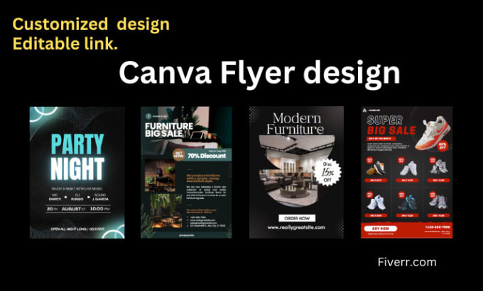 Gig Preview - Do professional canva flyer in 1hr