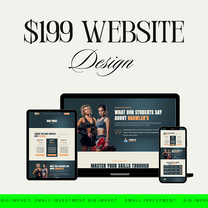 Gig Preview - Create a stunning website for your business