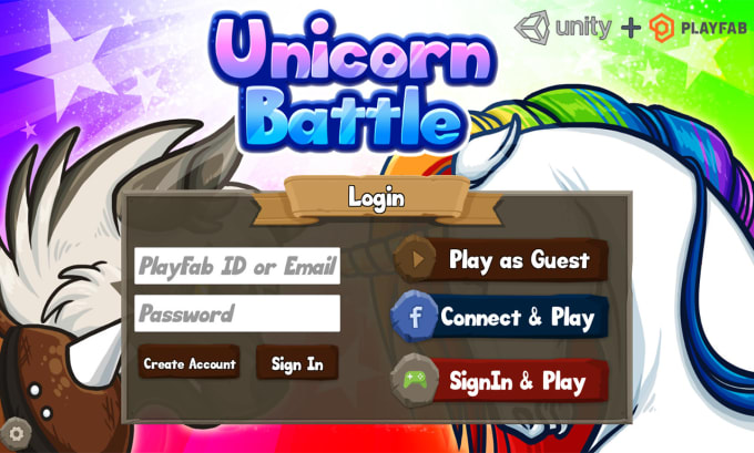 Gig Preview - Add login and register system to your game using playfab with unity