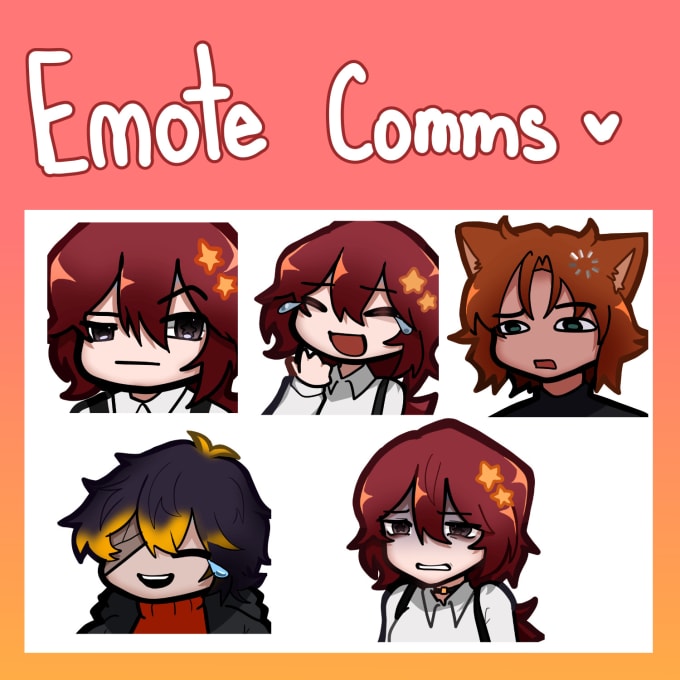 Gig Preview - Create cute twitch, discord emotes for cheap