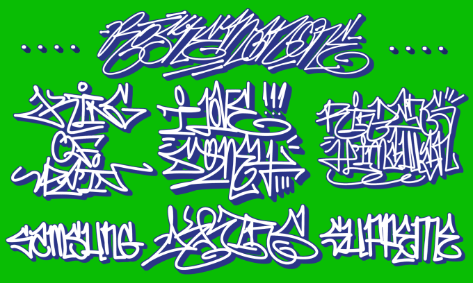 Gig Preview - Create handstyle graffiti tag for your tshirt or logo