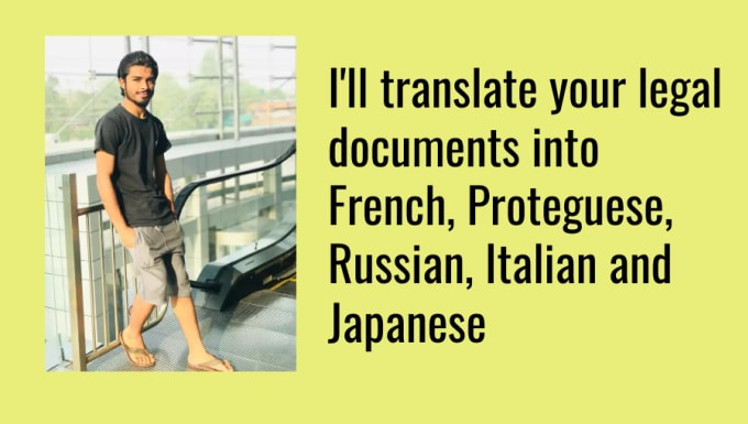 Gig Preview - Translate your legal documents into russian, italian