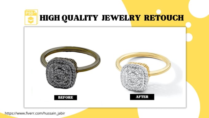 Gig Preview - Do high end jewelry,product retouching with white background