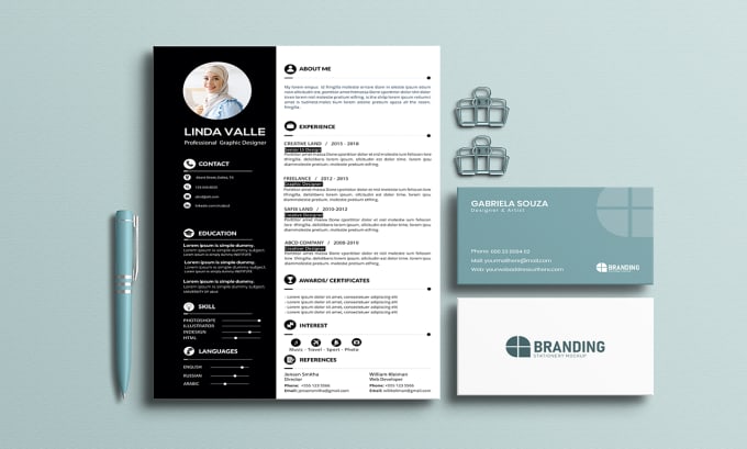 Gig Preview - Deliver professional resume or infographic cv design with cover letter