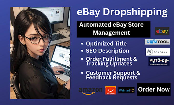 Gig Preview - Be your ebay store manager and do ebay dropshipping complete automation