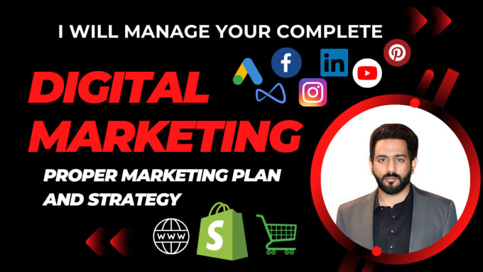 Gig Preview - Manage your digital marketing complete