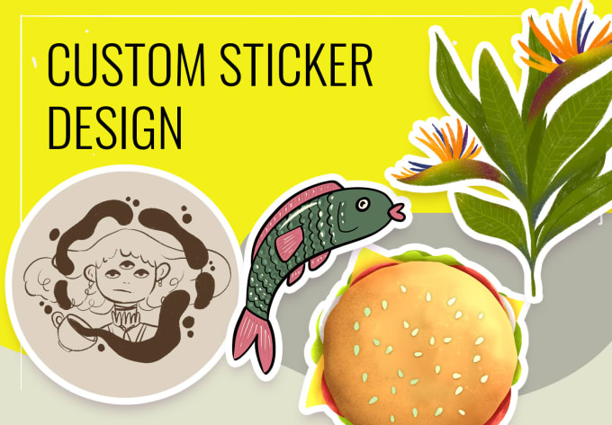 Gig Preview - Create custom cute and trendy sticker designs