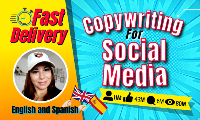 Gig Preview - Craft pro copywriting for your social media in english or spanish