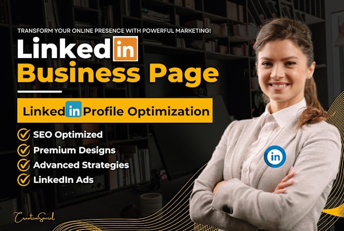 Gig Preview - Create and optimize your linkedin company page and business page