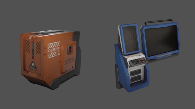 Gig Preview - Model 3d scifi assets for your game