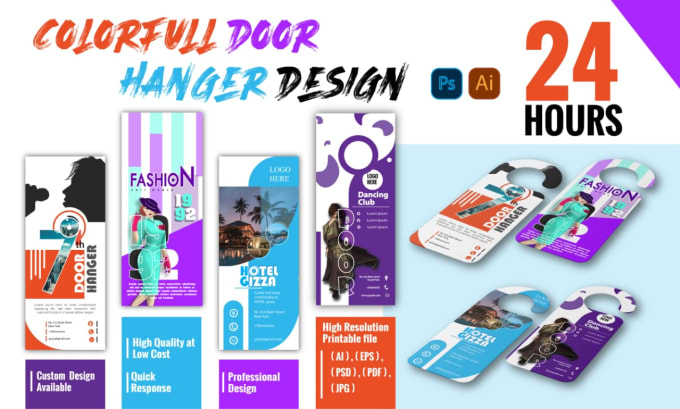 Gig Preview - Do professional door hanger, rack card  design in 24 hrs