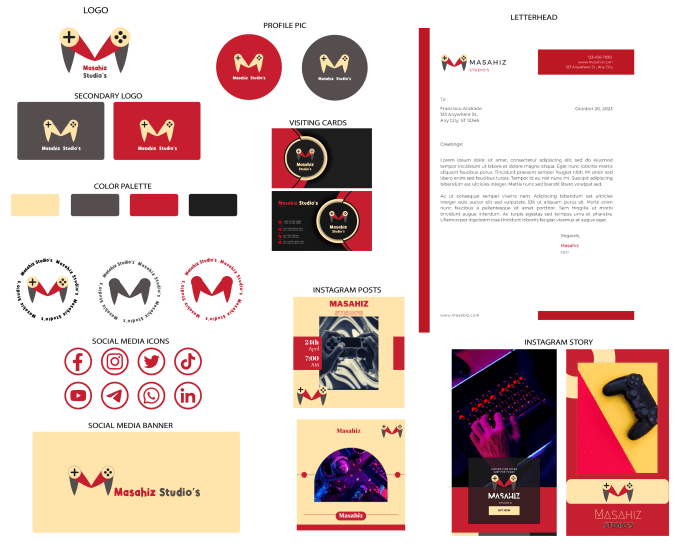 Gig Preview - Design branding ,social media kit and logo maker