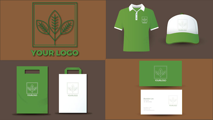 Gig Preview - Do minimalist logo and brand identity with full branding kit