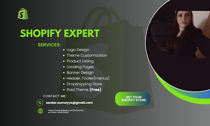 Bestseller - do shopify website design, create shopify store or website