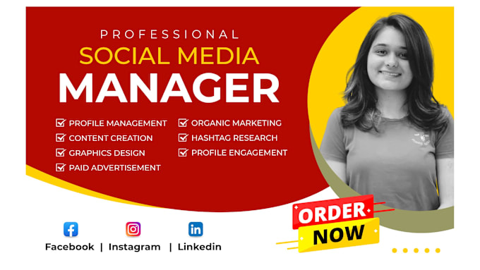 Gig Preview - Be your social media marketing manager