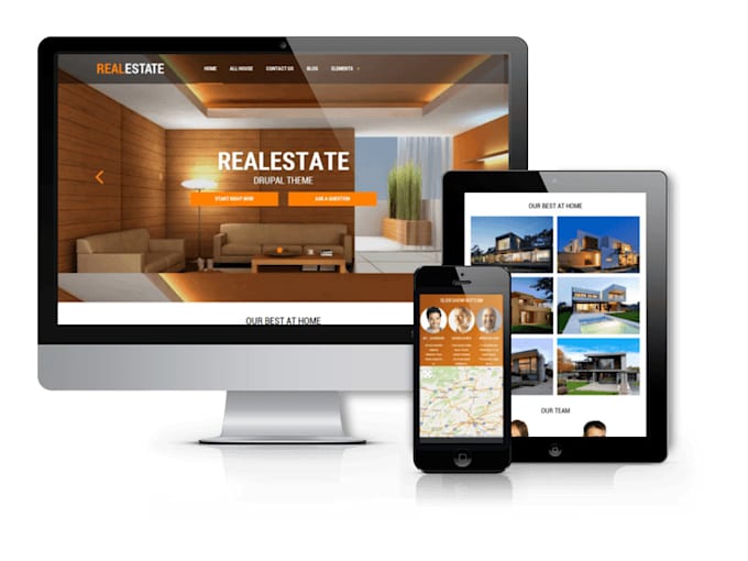 Gig Preview - Design or redesign real estate wordpress and wix website also idx integration