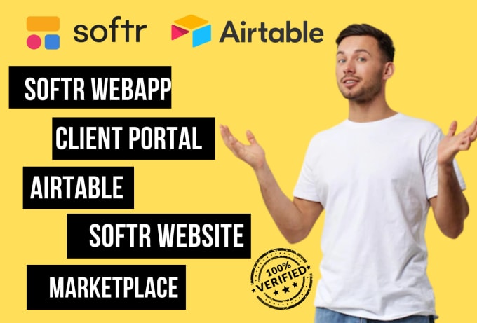 Gig Preview - Build softr webapp airtable softr website, jobboard, client portal, marketplace