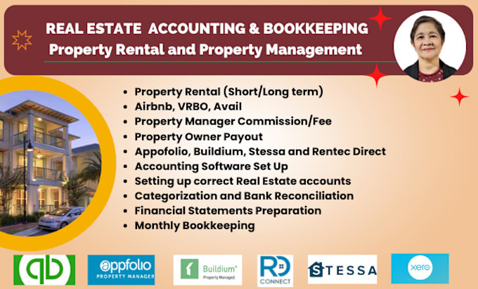 Gig Preview - Do property rentals or management bookkeeping