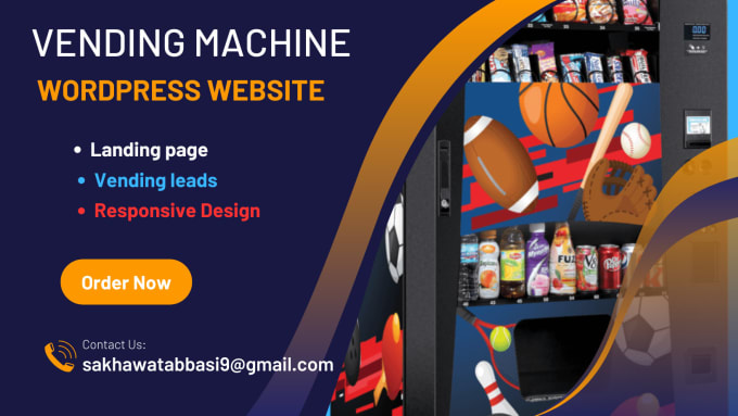 Gig Preview - Create a business website for your vending machine