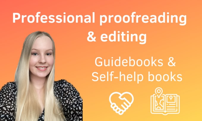 Gig Preview - Proofread and edit your guidebook or self help book