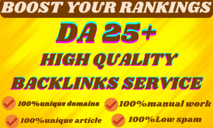 Gig Preview - Rank your premium 150 da25 plus homepage backlinks drip feed