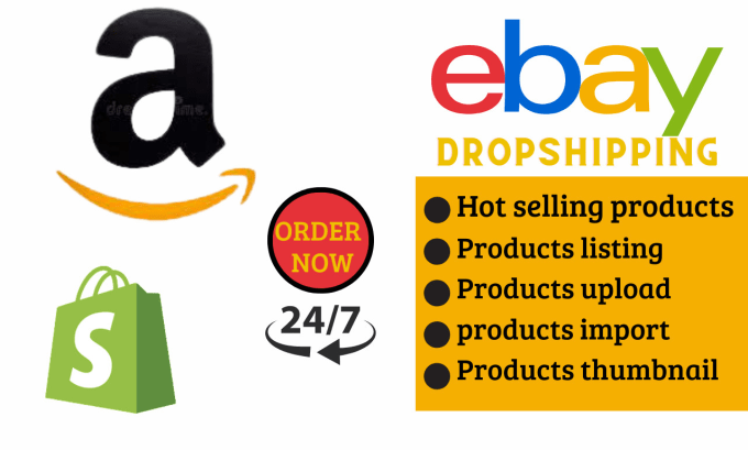 Gig Preview - Add top selling products on ebay or shopify via autods, yaballe