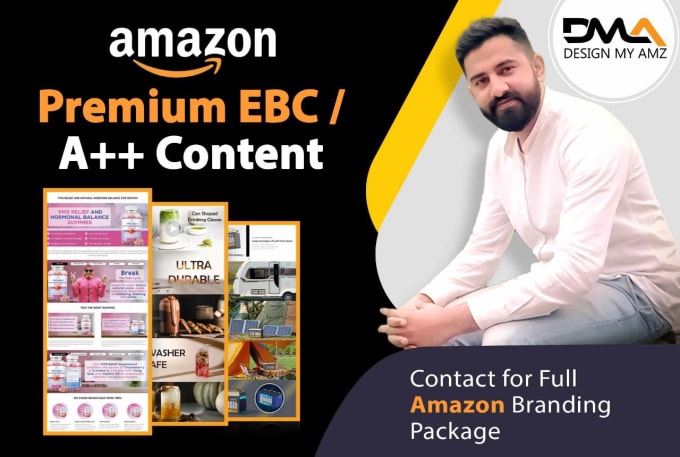 Gig Preview - Our agency will design your amazon premium ebc or enhanced brand content