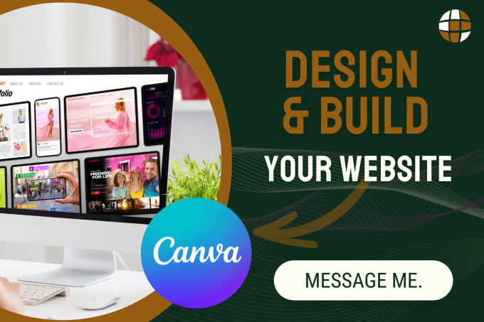 Gig Preview - Design and build canva one page website