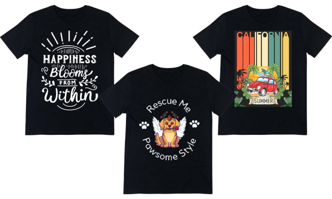 Gig Preview - Create attractive graphic t shirt design for merch by amazon