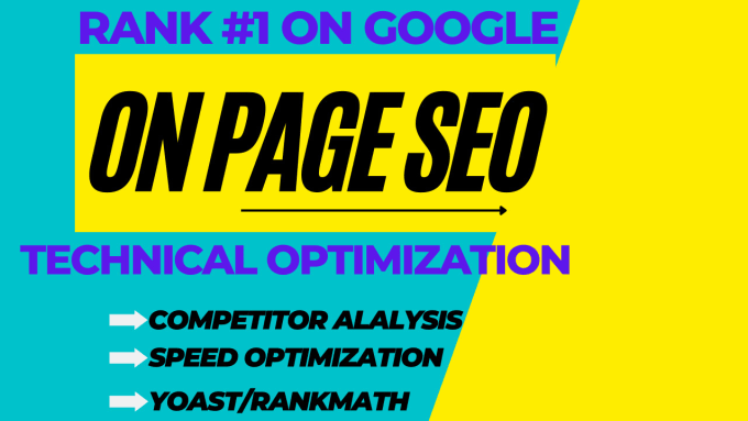 Gig Preview - Onpage SEO service and technical optimization of wordpress website