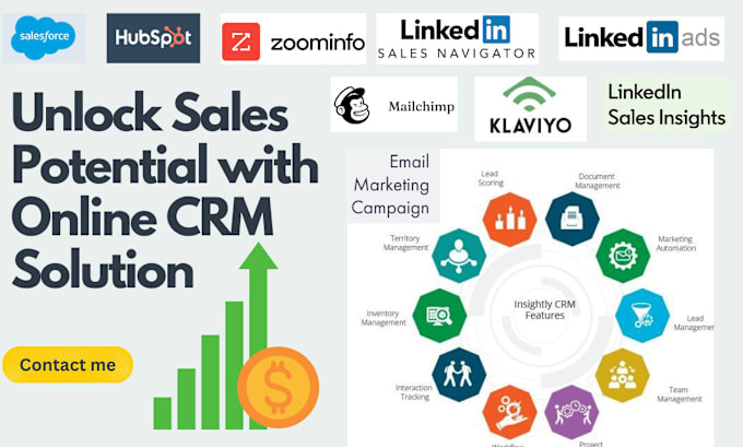 Gig Preview - Email campaigns list linkedin ads leads gen salesforce navigator CRM hubspot b2b