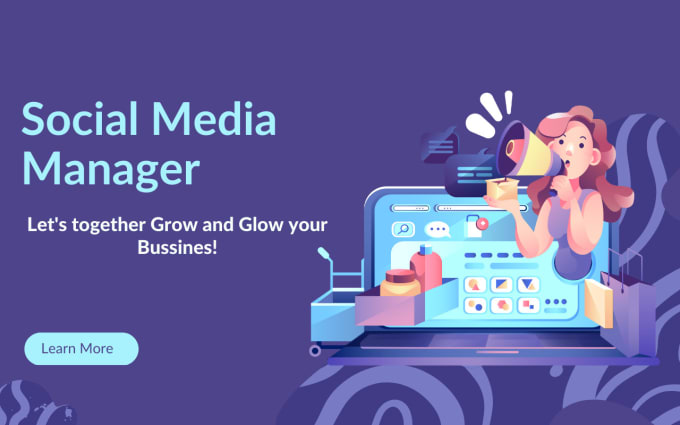 Gig Preview - Be your social media marketing manager for your bussines