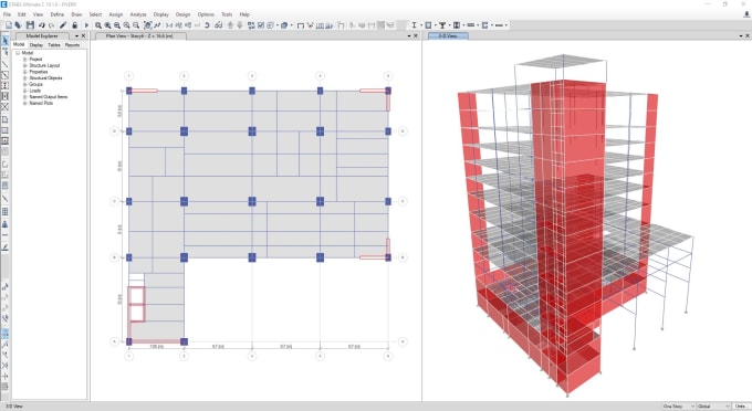 Gig Preview - Analyze and design concrete structure in etabs