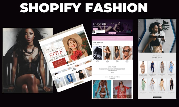 Gig Preview - Design shopify fashion clothing website or shopify fashion store