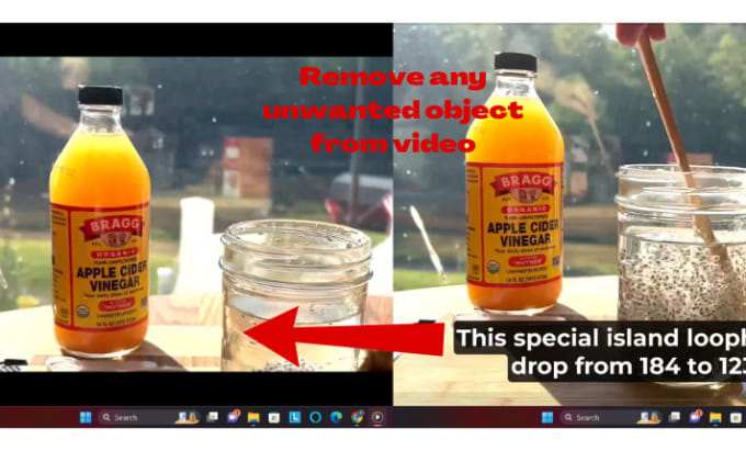 Gig Preview - Add or remove any unwanted object text logo from your video