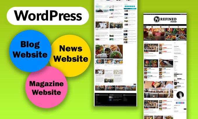 Gig Preview - Create a professional blog, magazine, news portal website in wordpress