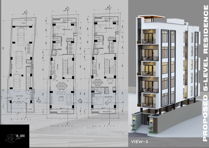 Gig Preview - Make professional 2d and 3d architectural drawings