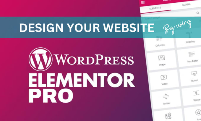 Gig Preview - Be elementor pro expert to design your responsive wordpress website