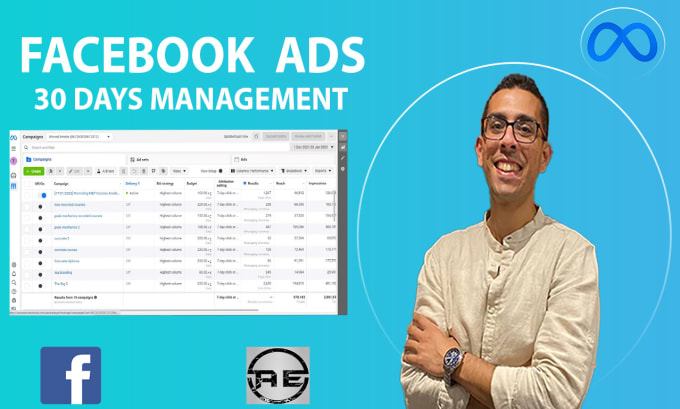 Gig Preview - Manage your facebook ads for 1 month