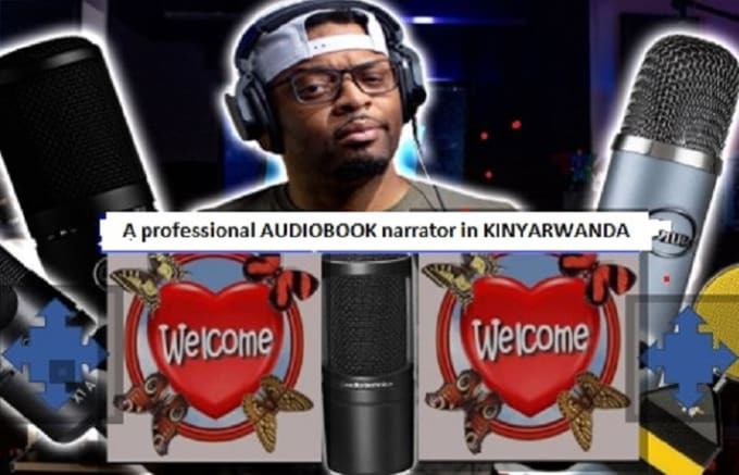 Gig Preview - Professionally record audiobooks in kinyarwanda and add subtitles